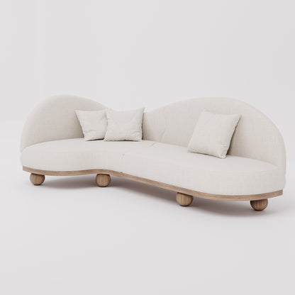 PEBBLE WAVE CORNER SOFA