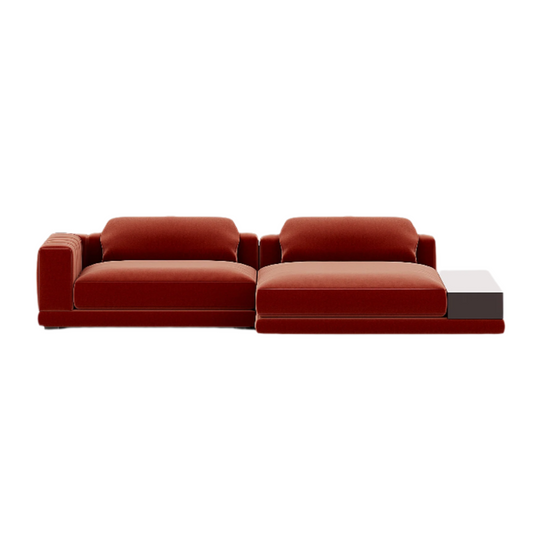 TERRACOTTA LUXE L-SHAPE SOFA