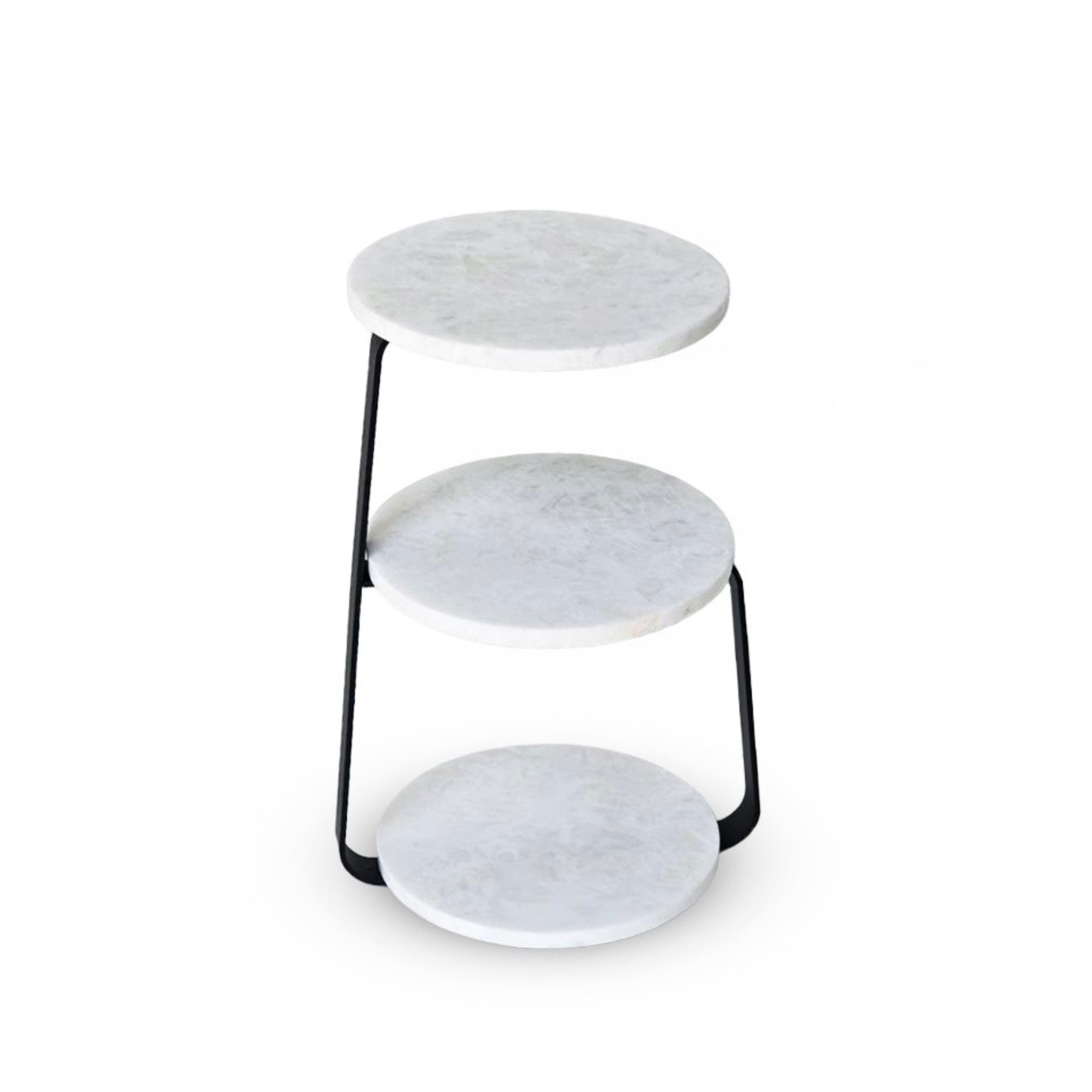 ALBA Marble 3-shelf end table. NEXT DAY DELIVERY