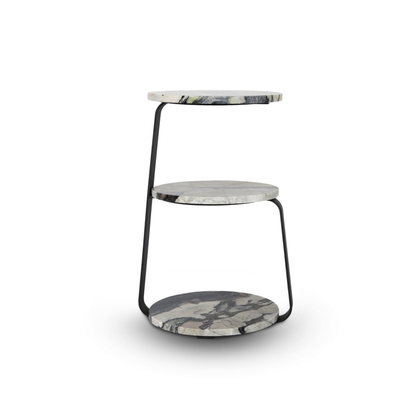 ALBA Marble 3-shelf end table. NEXT DAY DELIVERY