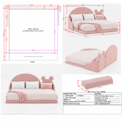 PINK KIDS BED