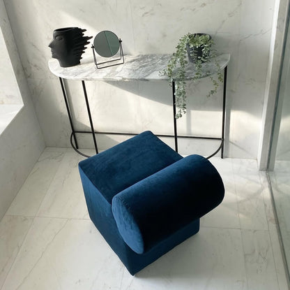 BLOOM MOSAIC POUF WITH BACKREST