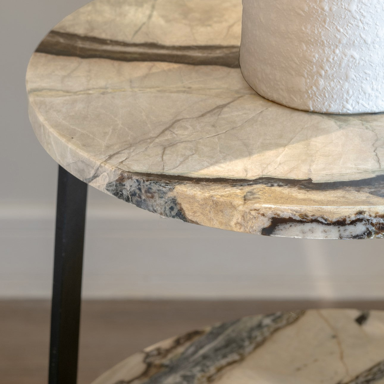 ALBA Marble 3-shelf end table. NEXT DAY DELIVERY