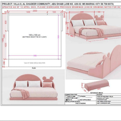 PINK KIDS BED